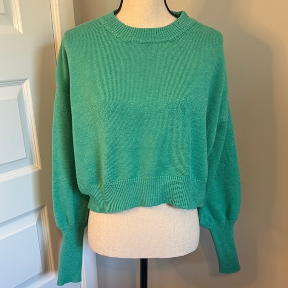 Teal Women's Crew Neck Sweater - Picture 1 of 4
